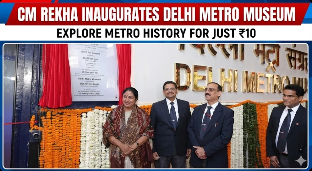 सीएम रेखा ने उद्घाटन किया दिल्ली मेट्रो म्यूजियम: सिर्फ ₹10 में देखें मेट्रो का इतिहास